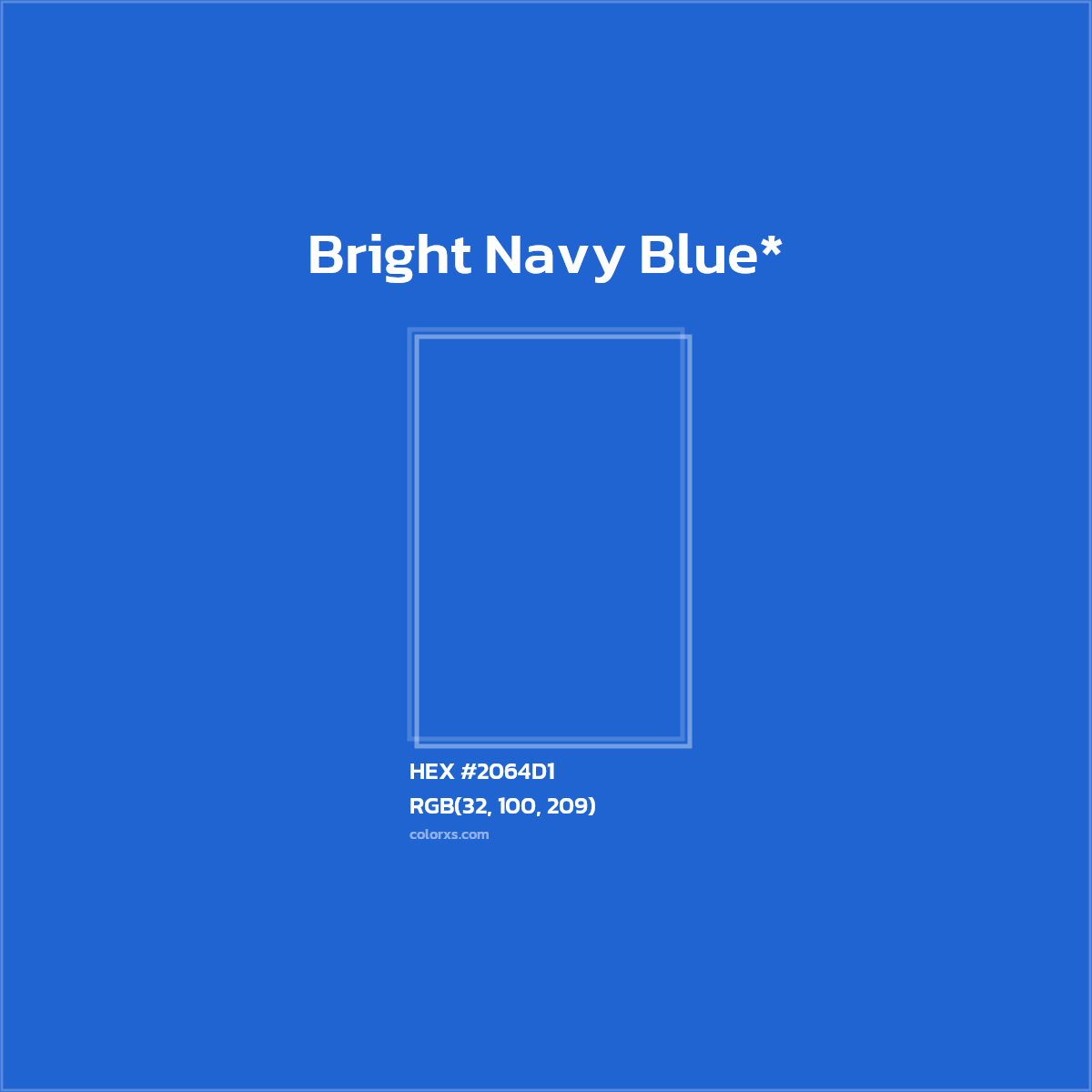 HEX #2064D1 Color Name, Color Code, Palettes, Similar Paints, Images
