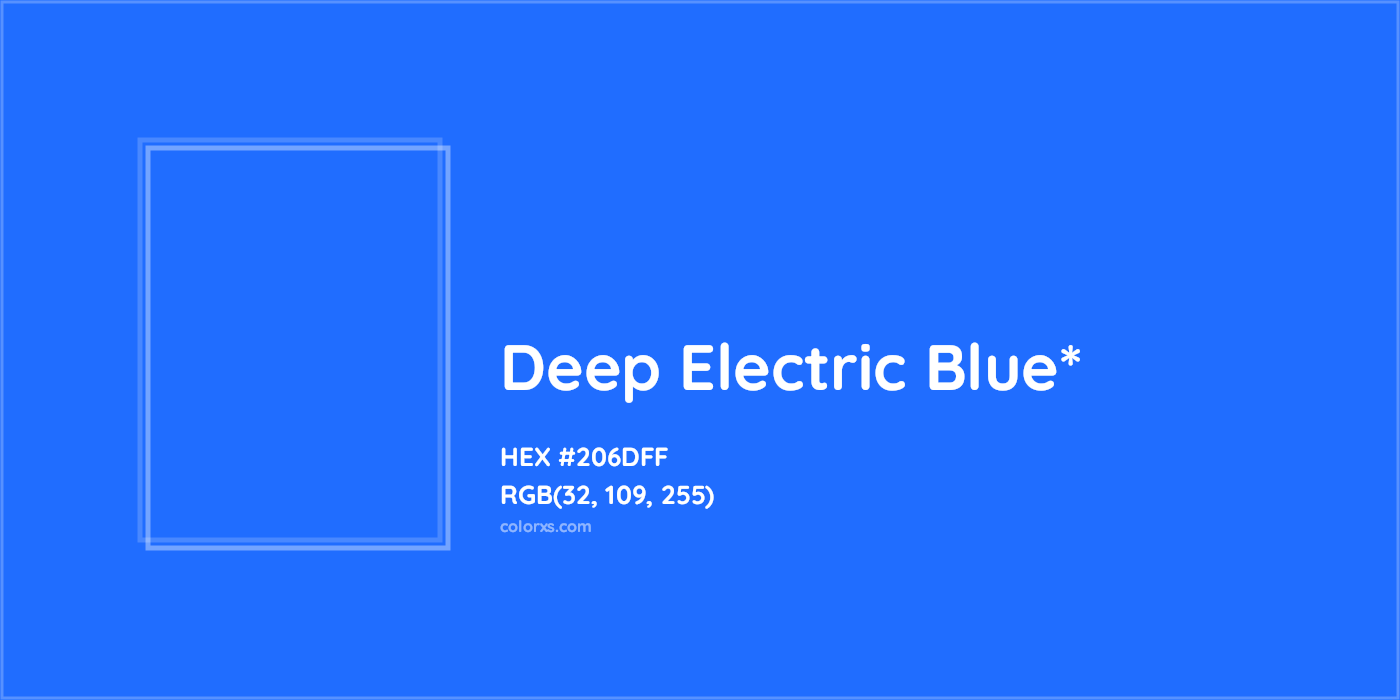 HEX #206DFF Color Name, Color Code, Palettes, Similar Paints, Images