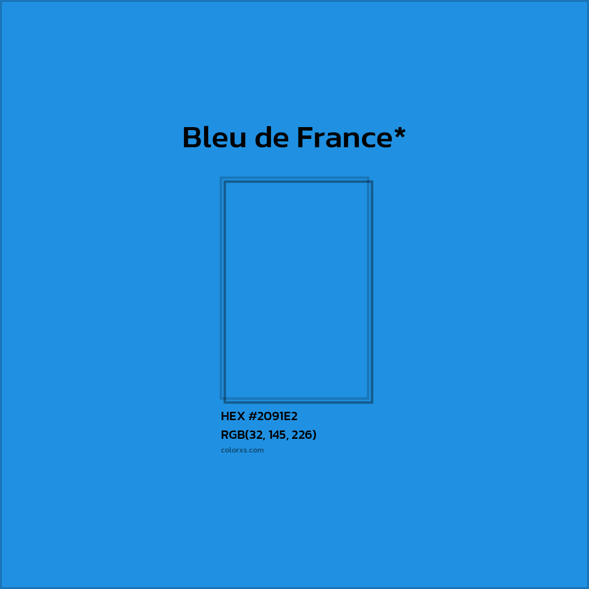 HEX #2091E2 Color Name, Color Code, Palettes, Similar Paints, Images