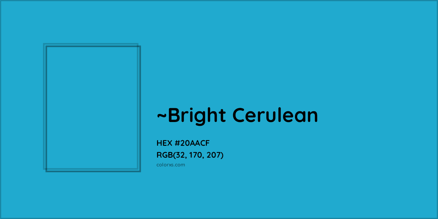 HEX #20AACF Color Name, Color Code, Palettes, Similar Paints, Images
