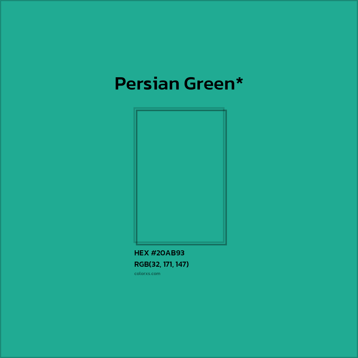 HEX #20AB93 Color Name, Color Code, Palettes, Similar Paints, Images