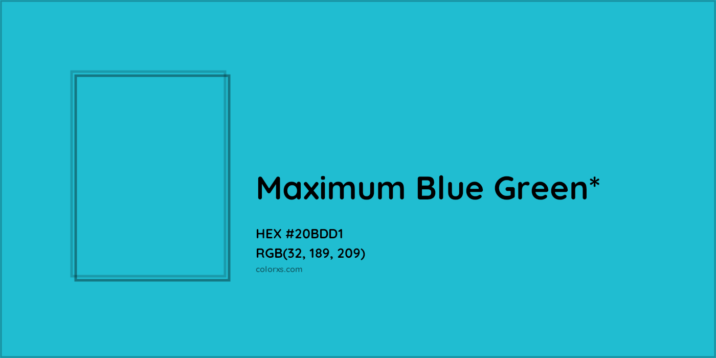 HEX #20BDD1 Color Name, Color Code, Palettes, Similar Paints, Images
