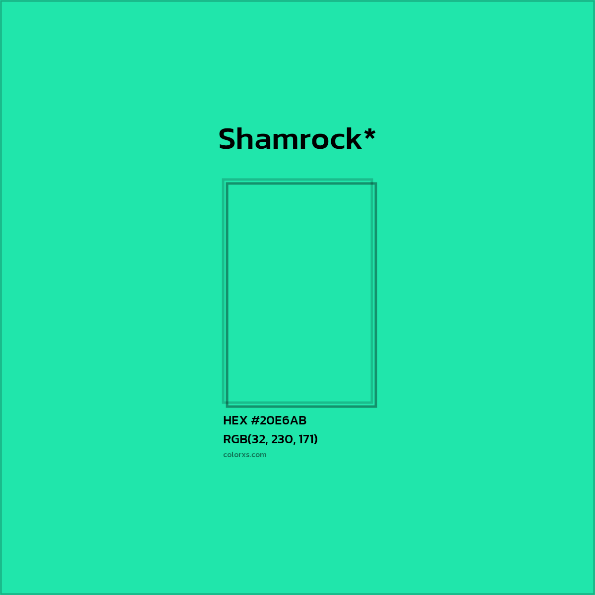 HEX #20E6AB Color Name, Color Code, Palettes, Similar Paints, Images
