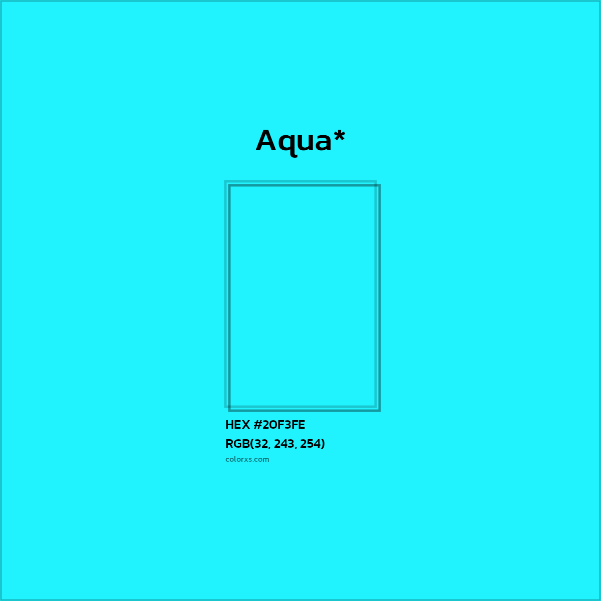 HEX #20F3FE Color Name, Color Code, Palettes, Similar Paints, Images