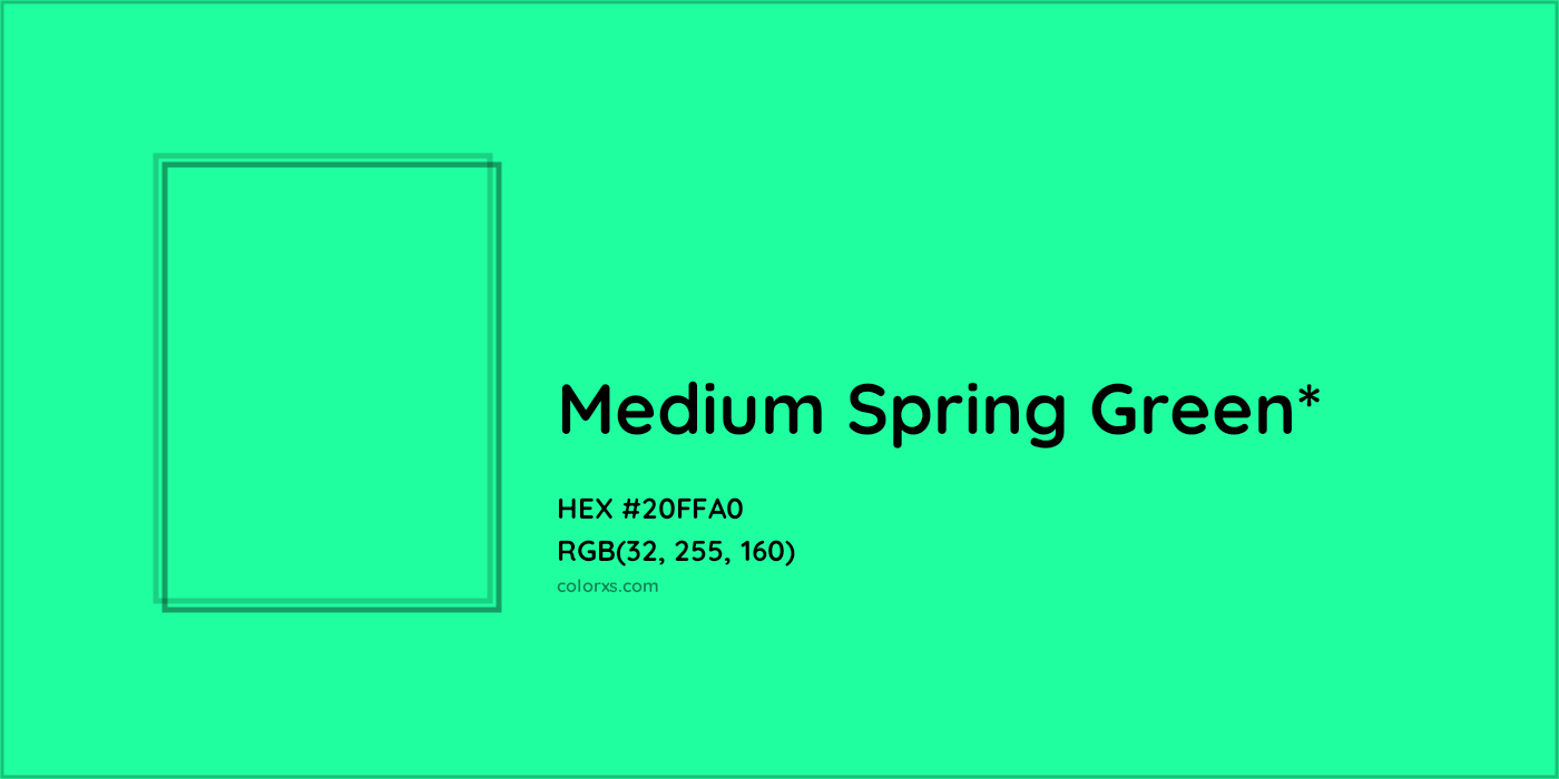 HEX #20FFA0 Color Name, Color Code, Palettes, Similar Paints, Images