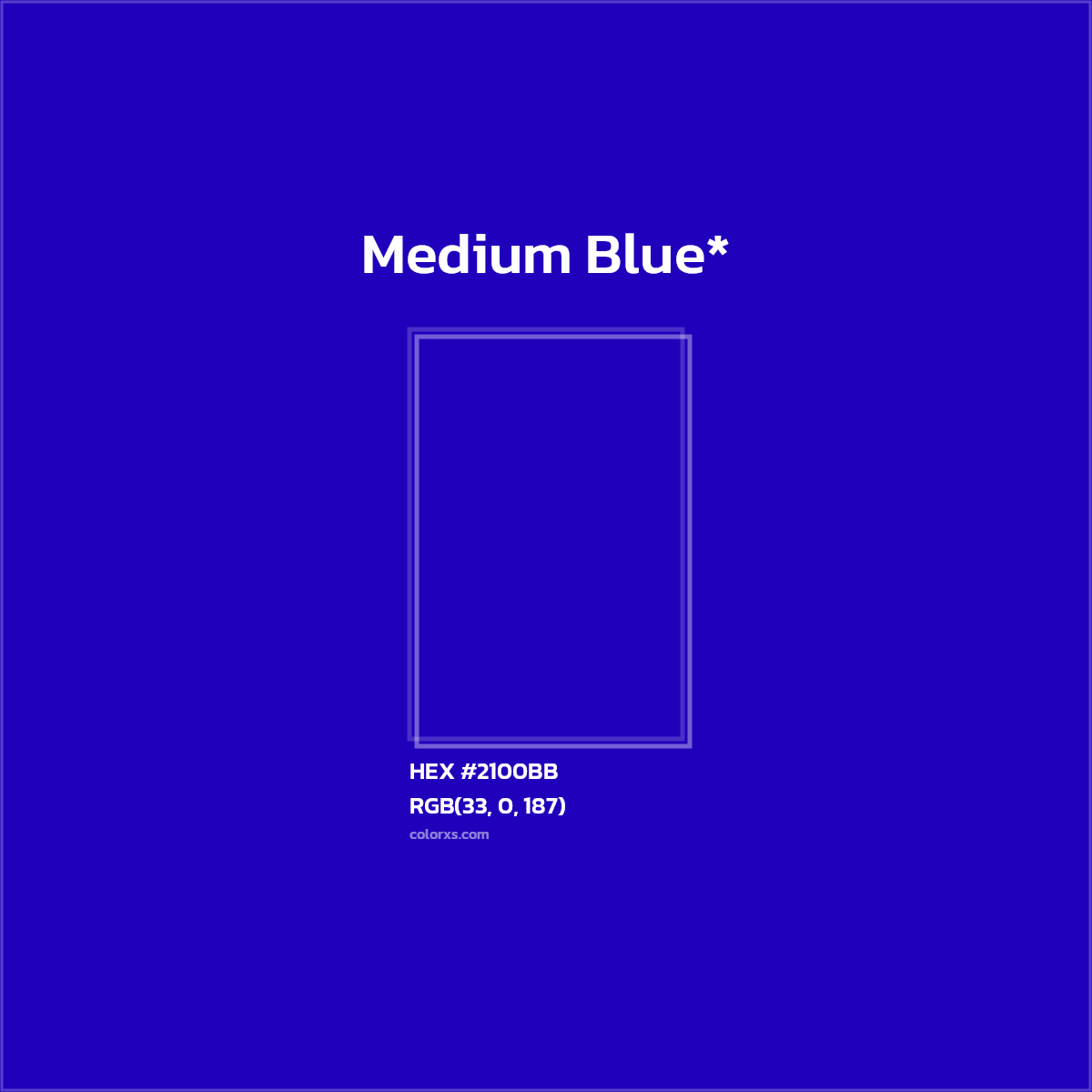 HEX #2100BB Color Name, Color Code, Palettes, Similar Paints, Images