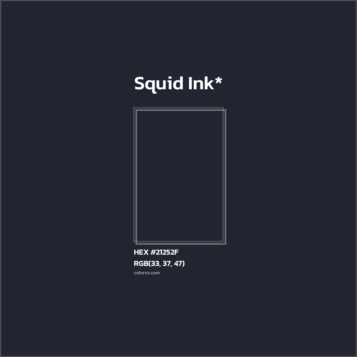 HEX #21252F Color Name, Color Code, Palettes, Similar Paints, Images