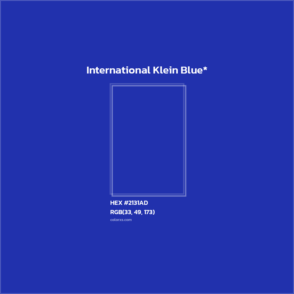 HEX #2131AD Color Name, Color Code, Palettes, Similar Paints, Images