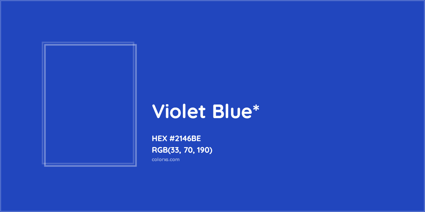 HEX #2146BE Color Name, Color Code, Palettes, Similar Paints, Images