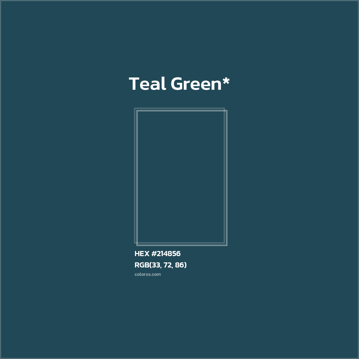 HEX #214856 Color Name, Color Code, Palettes, Similar Paints, Images