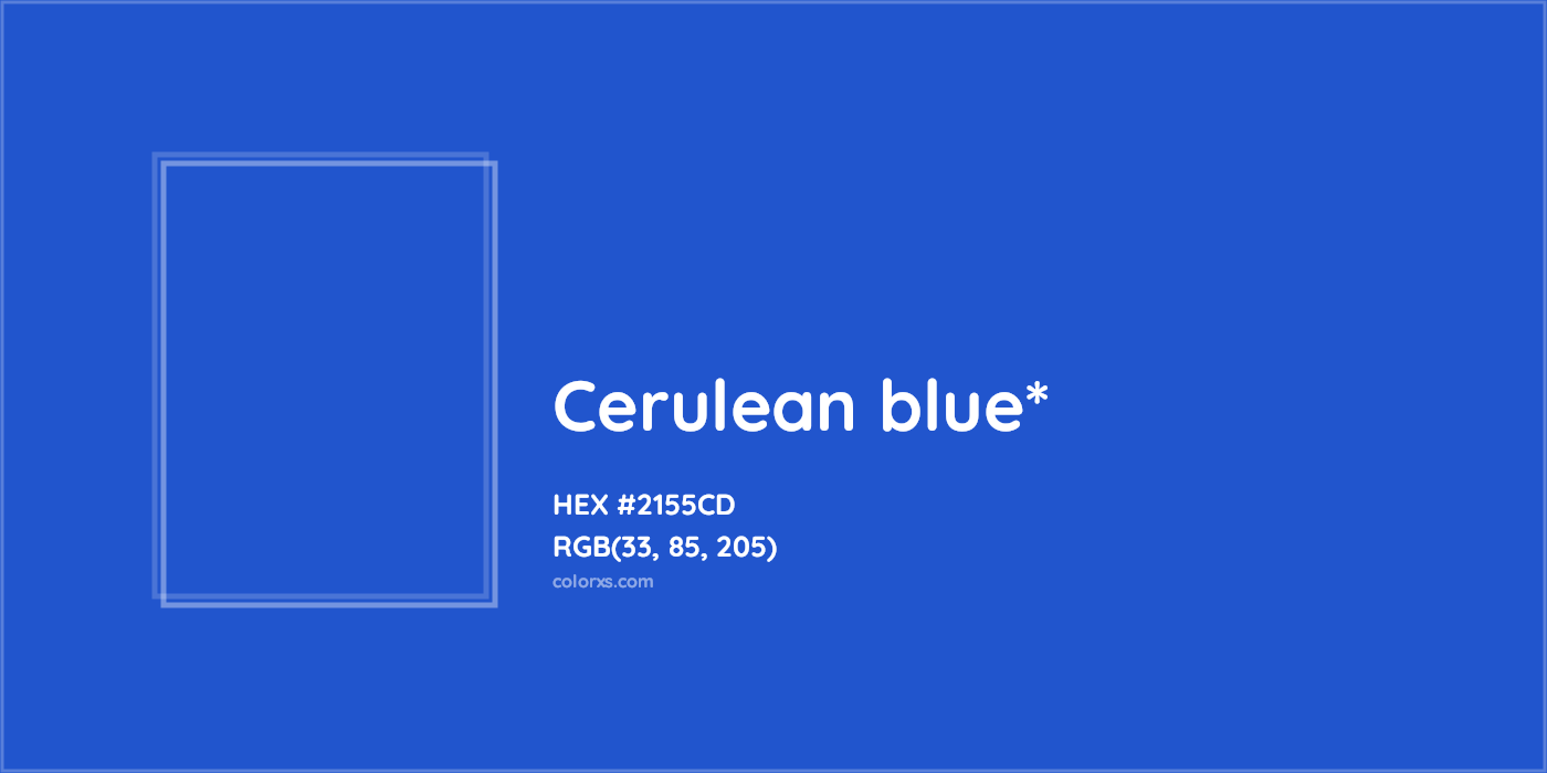 HEX #2155CD Color Name, Color Code, Palettes, Similar Paints, Images