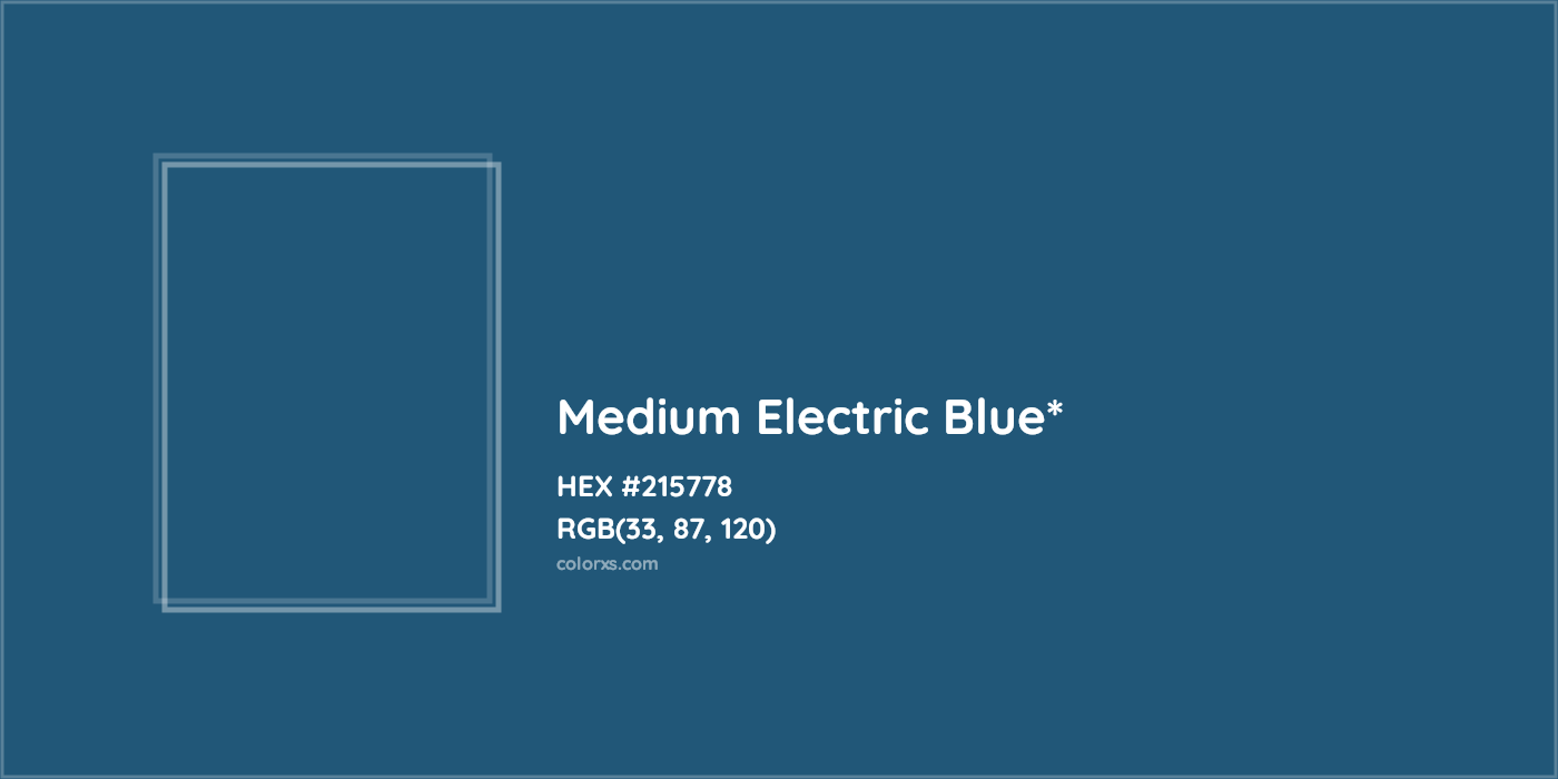 HEX #215778 Color Name, Color Code, Palettes, Similar Paints, Images