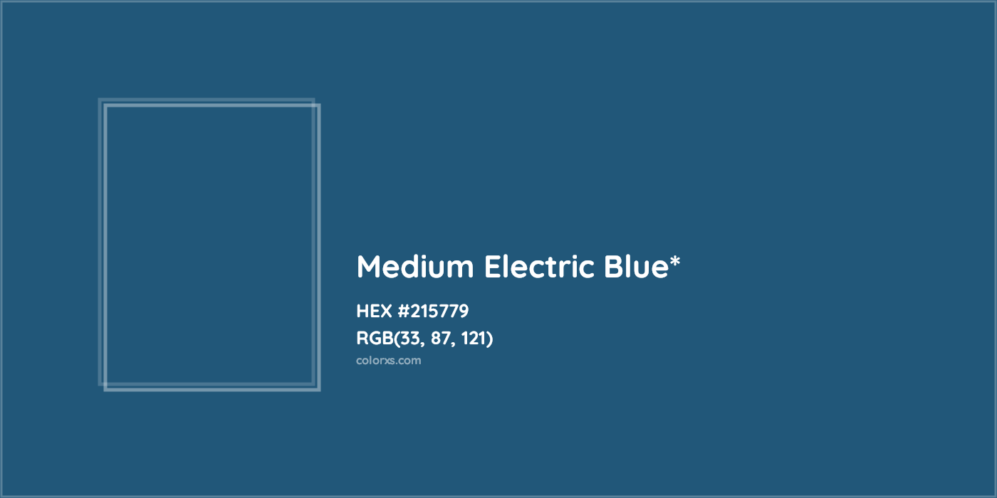 HEX #215779 Color Name, Color Code, Palettes, Similar Paints, Images
