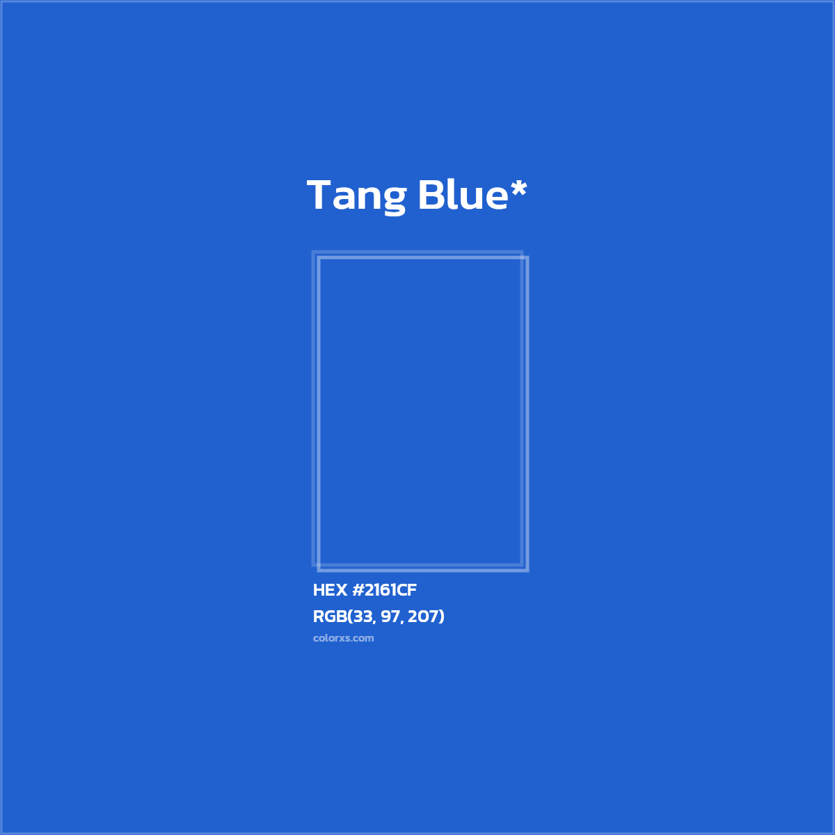 HEX #2161CF Color Name, Color Code, Palettes, Similar Paints, Images