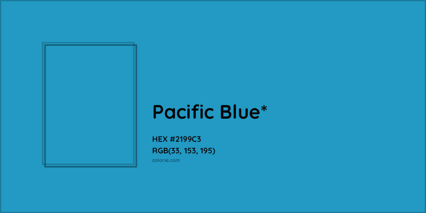HEX #2199C3 Color Name, Color Code, Palettes, Similar Paints, Images