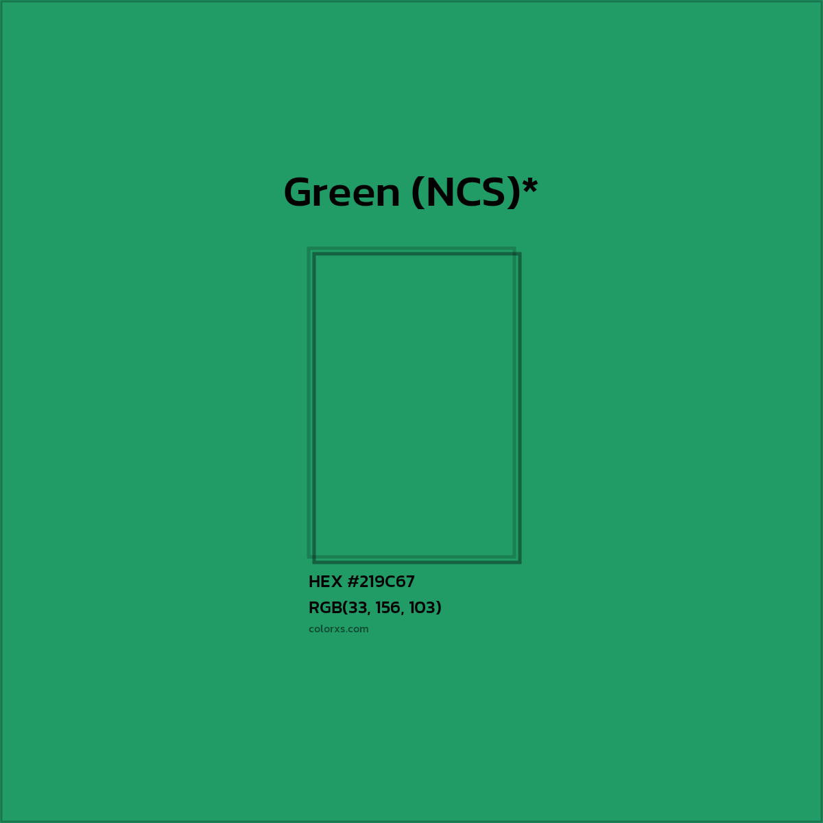 HEX #219C67 Color Name, Color Code, Palettes, Similar Paints, Images