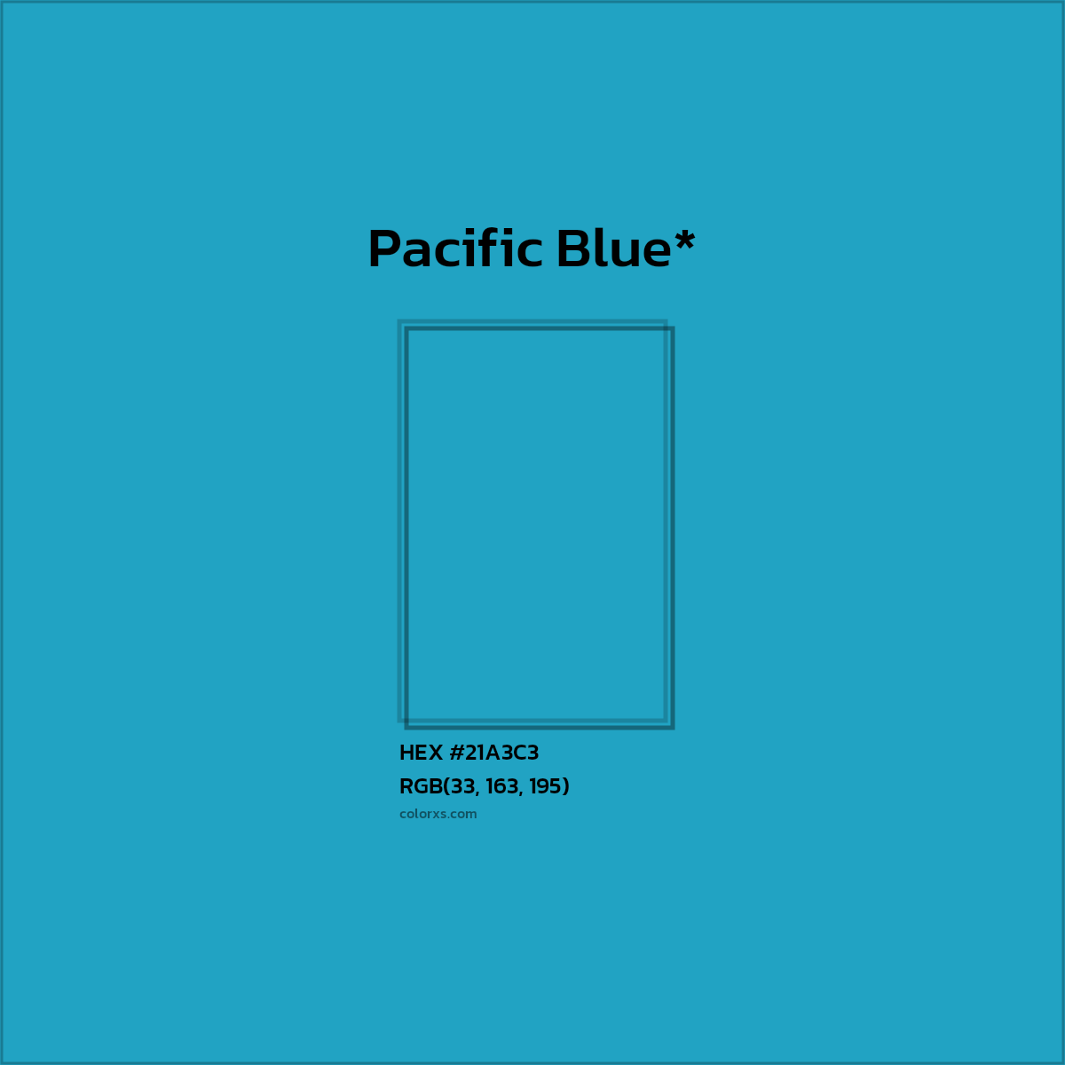 HEX #21A3C3 Color Name, Color Code, Palettes, Similar Paints, Images