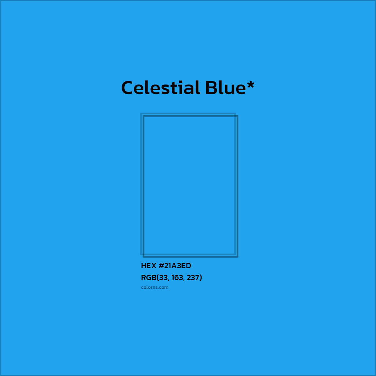 HEX #21A3ED Color Name, Color Code, Palettes, Similar Paints, Images