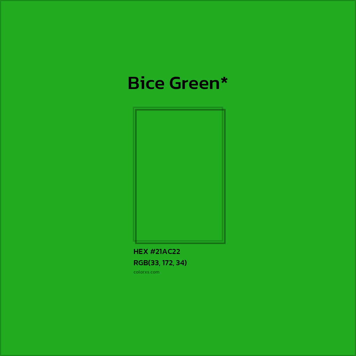 HEX #21AC22 Color Name, Color Code, Palettes, Similar Paints, Images