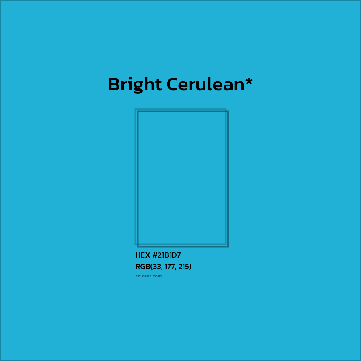 HEX #21B1D7 Color Name, Color Code, Palettes, Similar Paints, Images