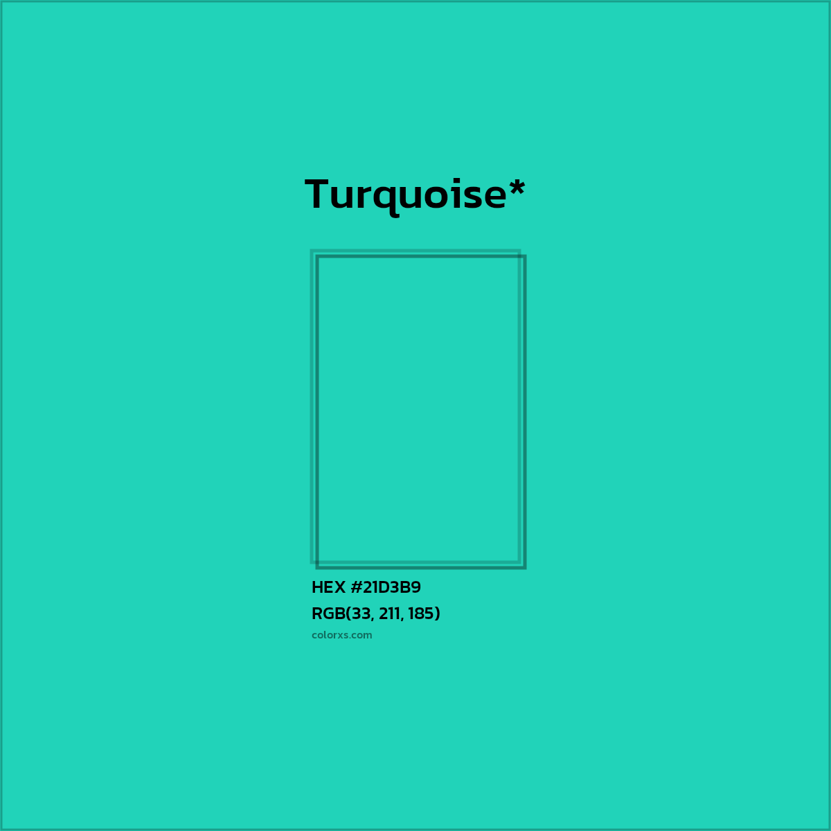 HEX #21D3B9 Color Name, Color Code, Palettes, Similar Paints, Images