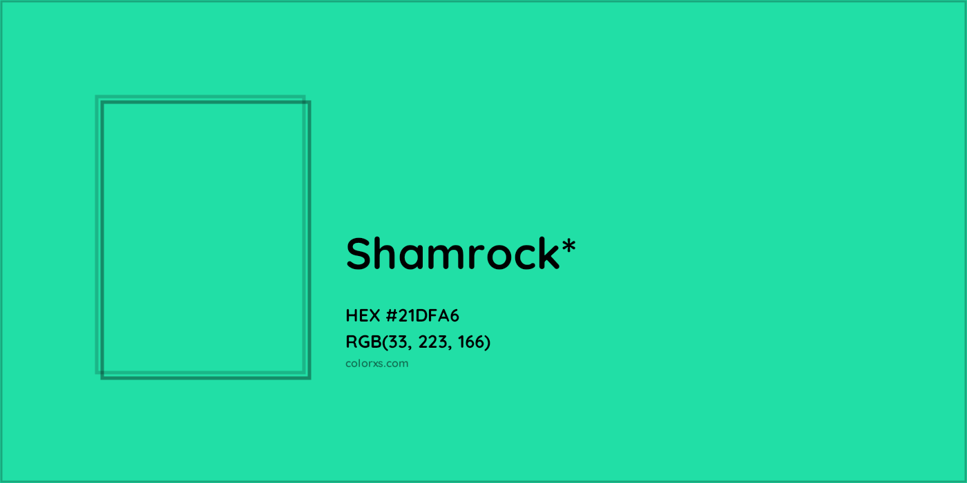 HEX #21DFA6 Color Name, Color Code, Palettes, Similar Paints, Images