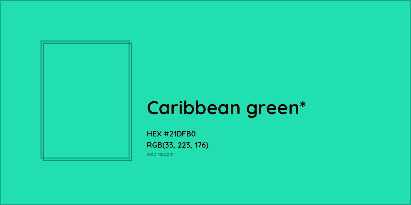 HEX #21DFB0 Color Name, Color Code, Palettes, Similar Paints, Images