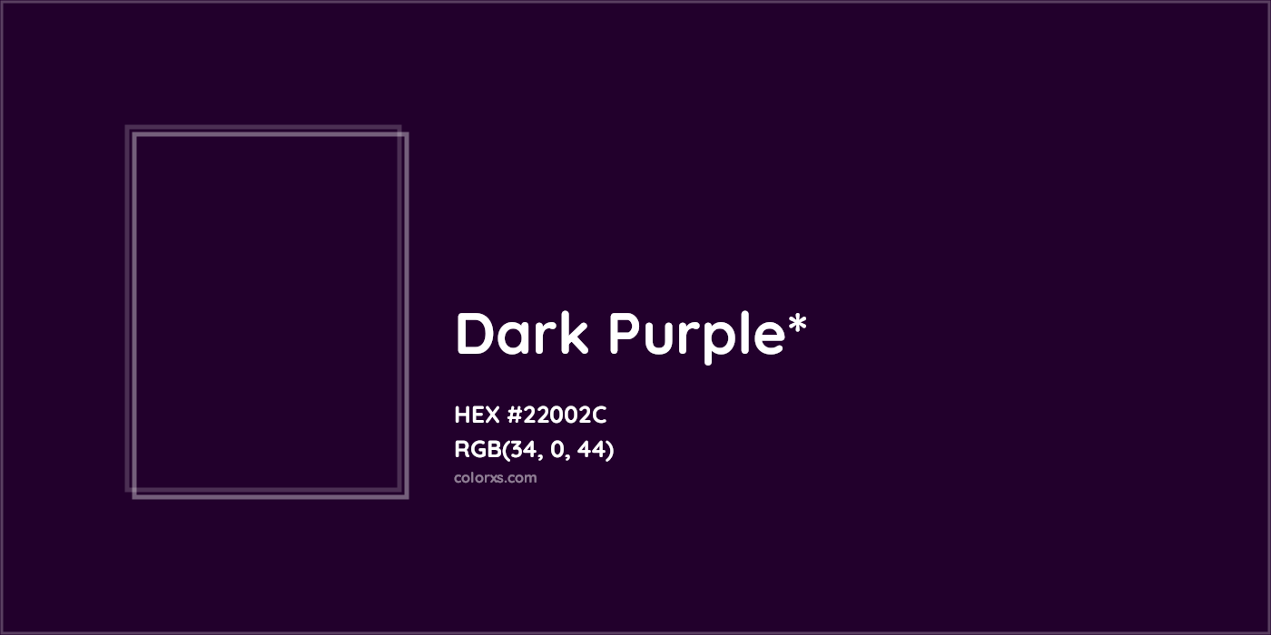 HEX #22002C Color Name, Color Code, Palettes, Similar Paints, Images