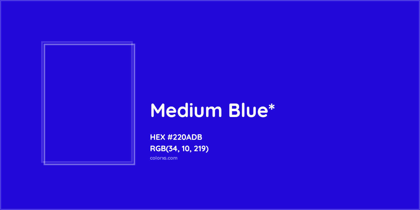 HEX #220ADB Color Name, Color Code, Palettes, Similar Paints, Images