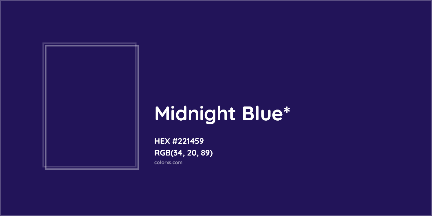 HEX #221459 Color Name, Color Code, Palettes, Similar Paints, Images