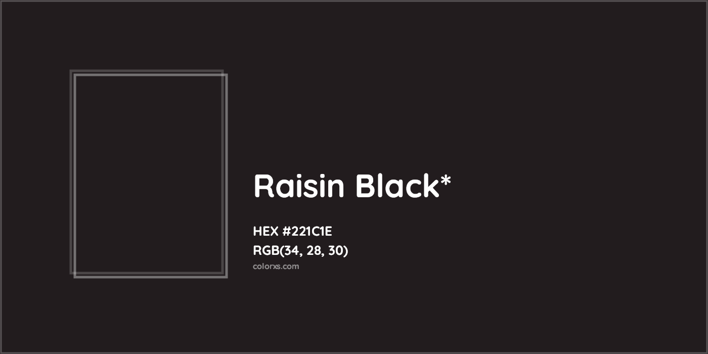 HEX #221C1E Color Name, Color Code, Palettes, Similar Paints, Images