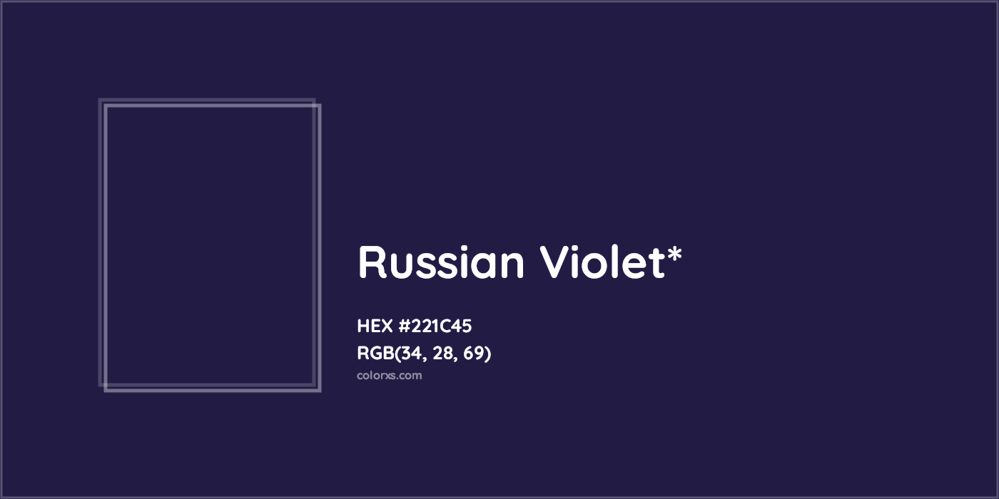 HEX #221C45 Color Name, Color Code, Palettes, Similar Paints, Images