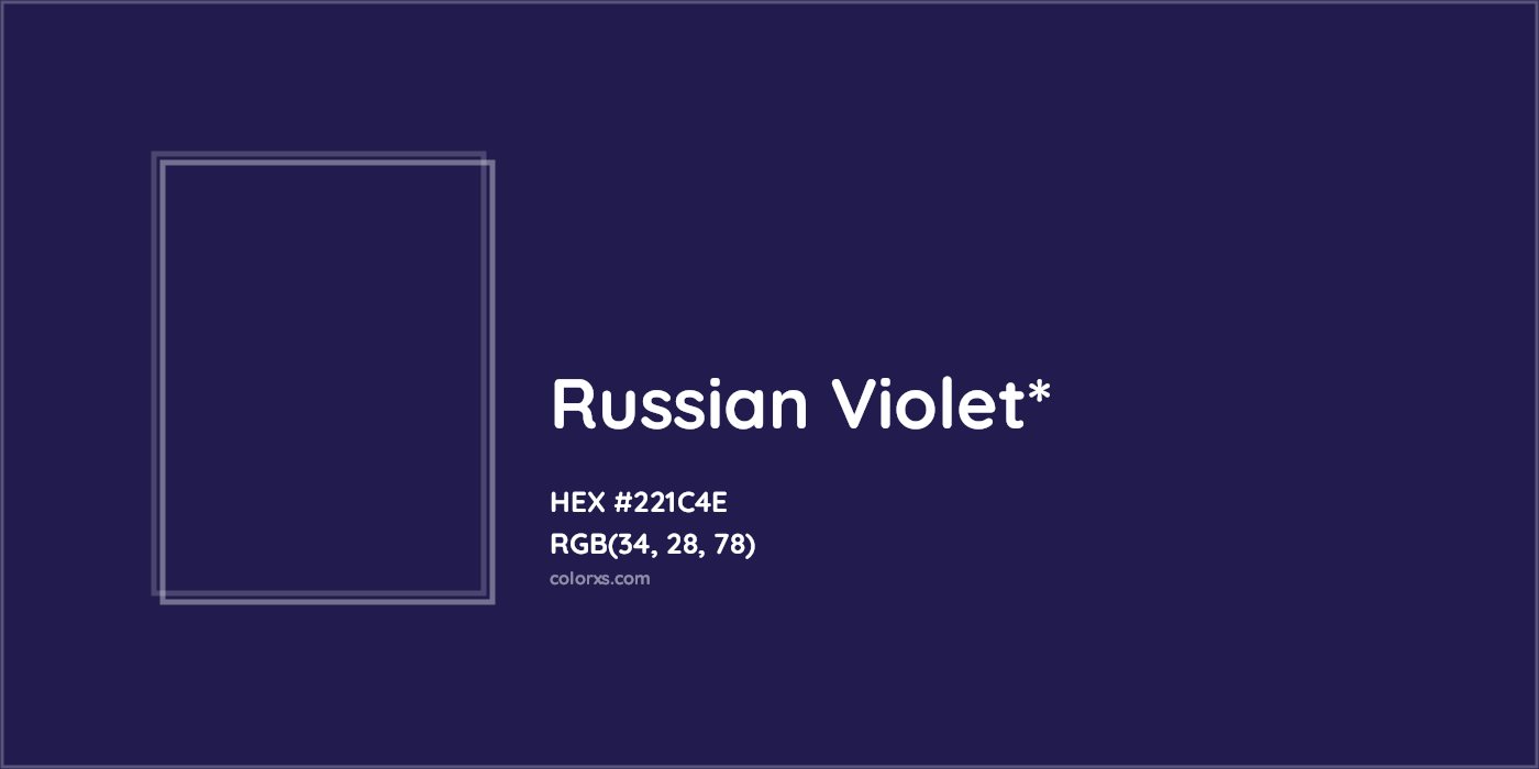 HEX #221C4E Color Name, Color Code, Palettes, Similar Paints, Images