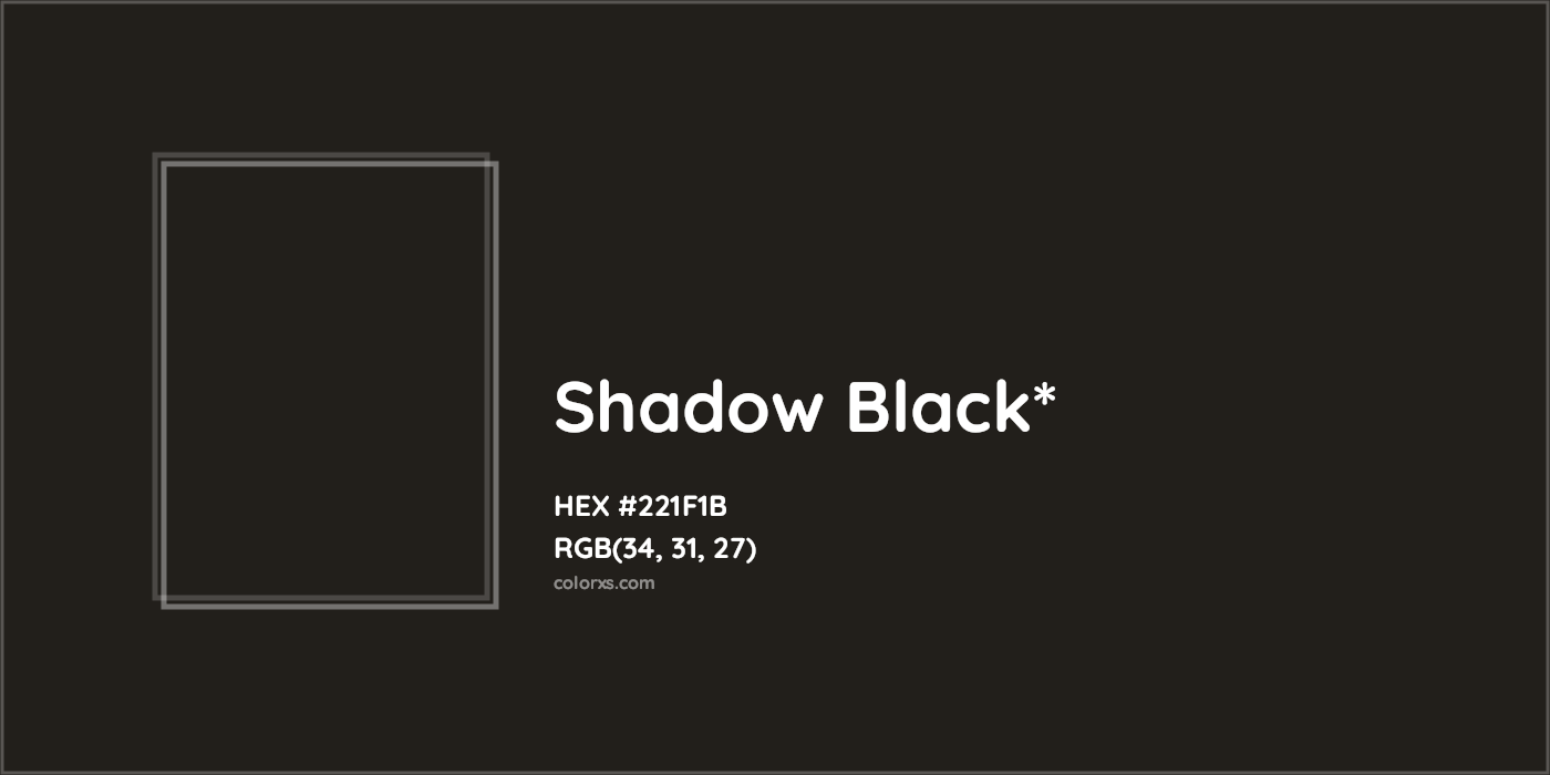 HEX #221F1B Color Name, Color Code, Palettes, Similar Paints, Images