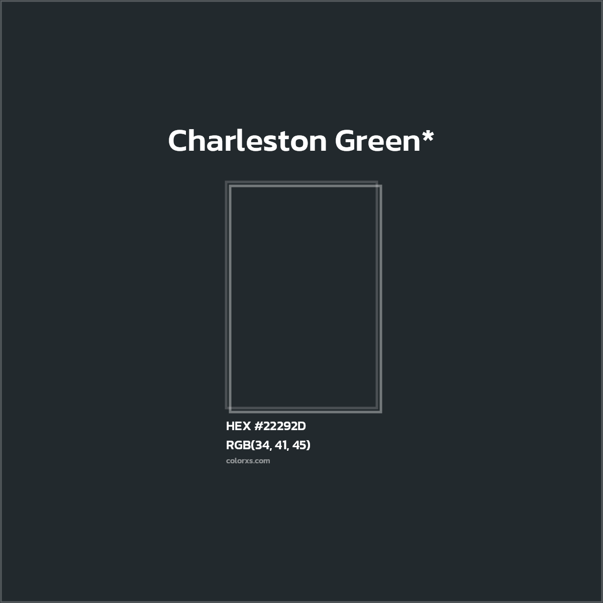 HEX #22292D Color Name, Color Code, Palettes, Similar Paints, Images
