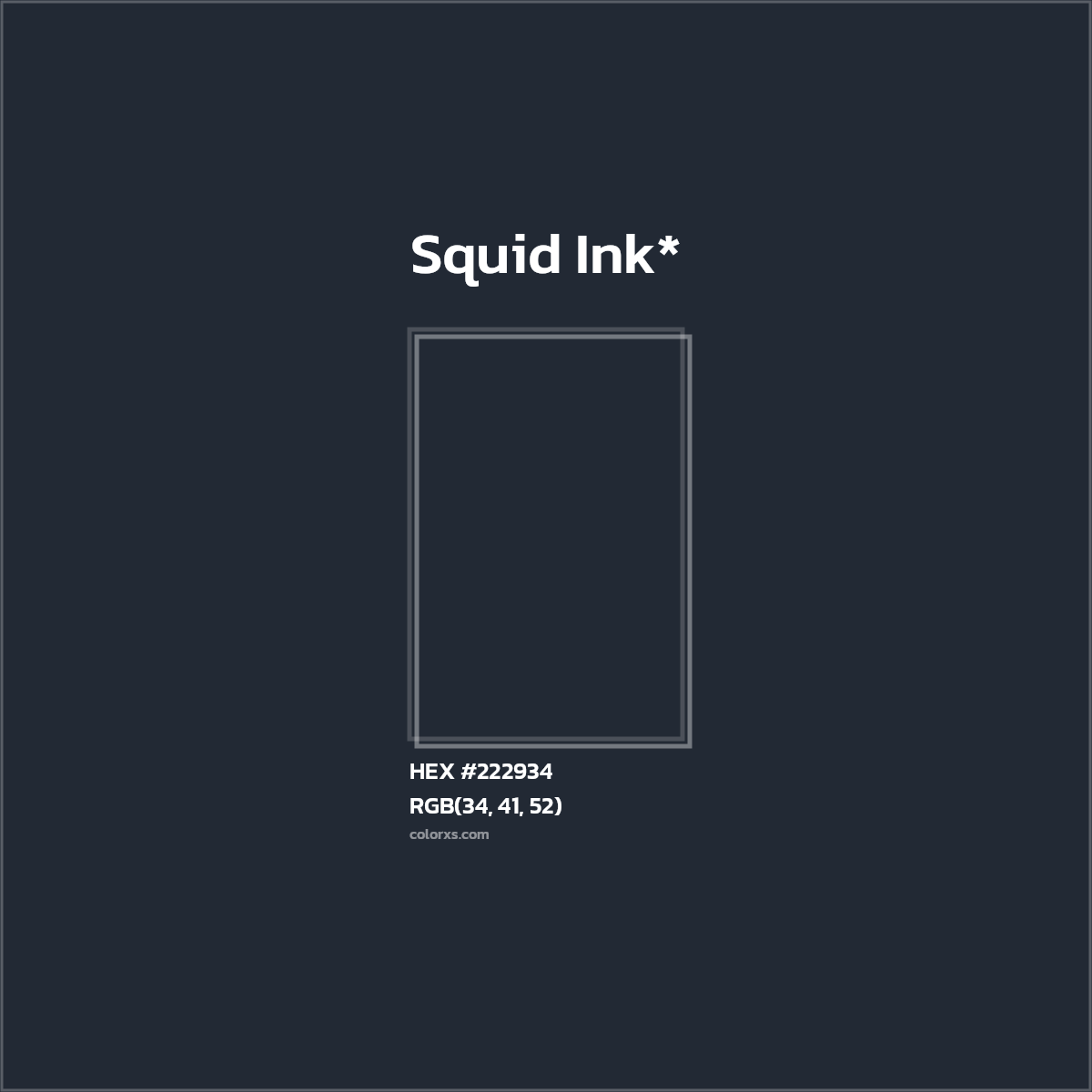 HEX #222934 Color Name, Color Code, Palettes, Similar Paints, Images