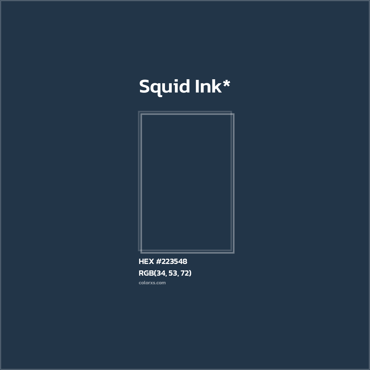 HEX #223548 Color Name, Color Code, Palettes, Similar Paints, Images