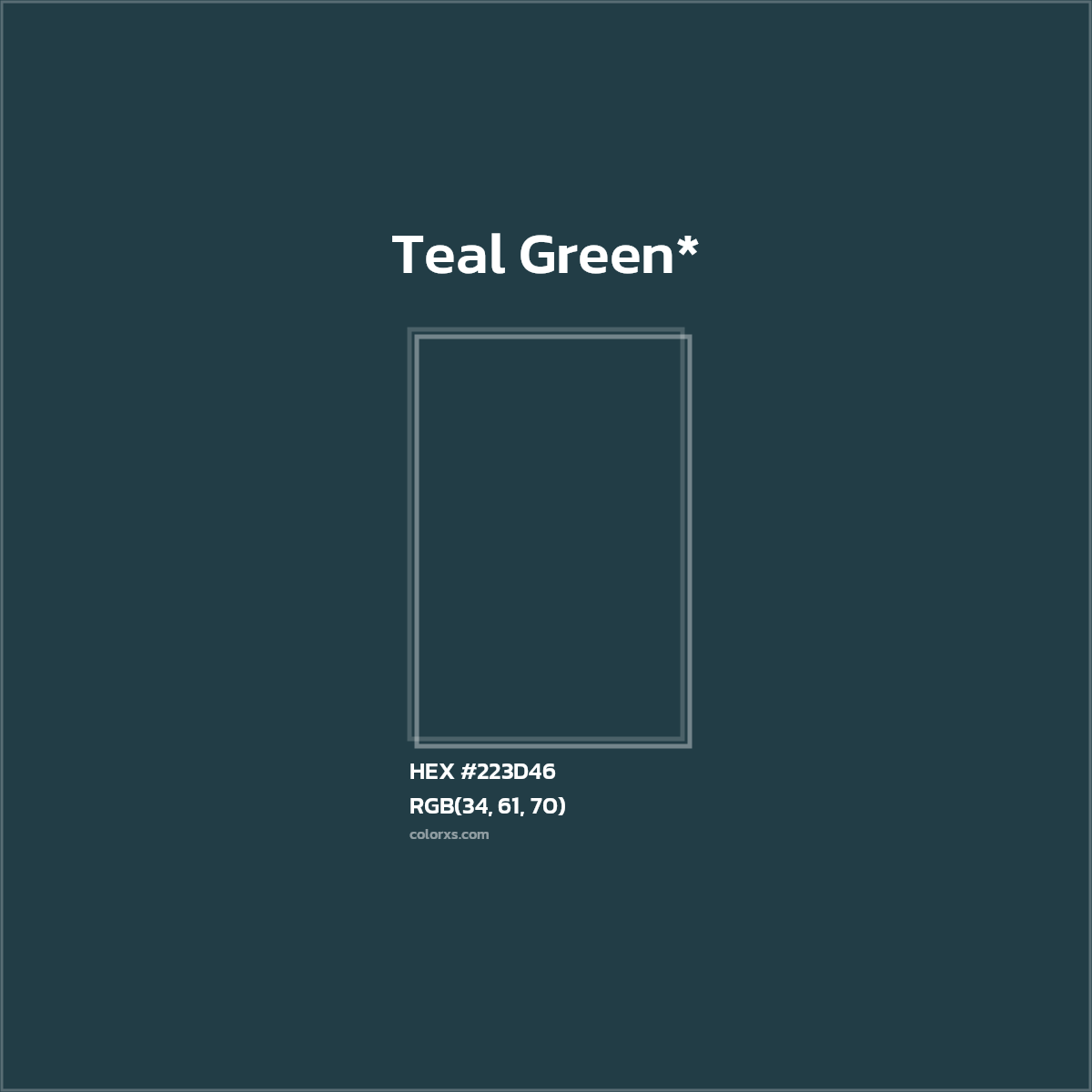 HEX #223D46 Color Name, Color Code, Palettes, Similar Paints, Images