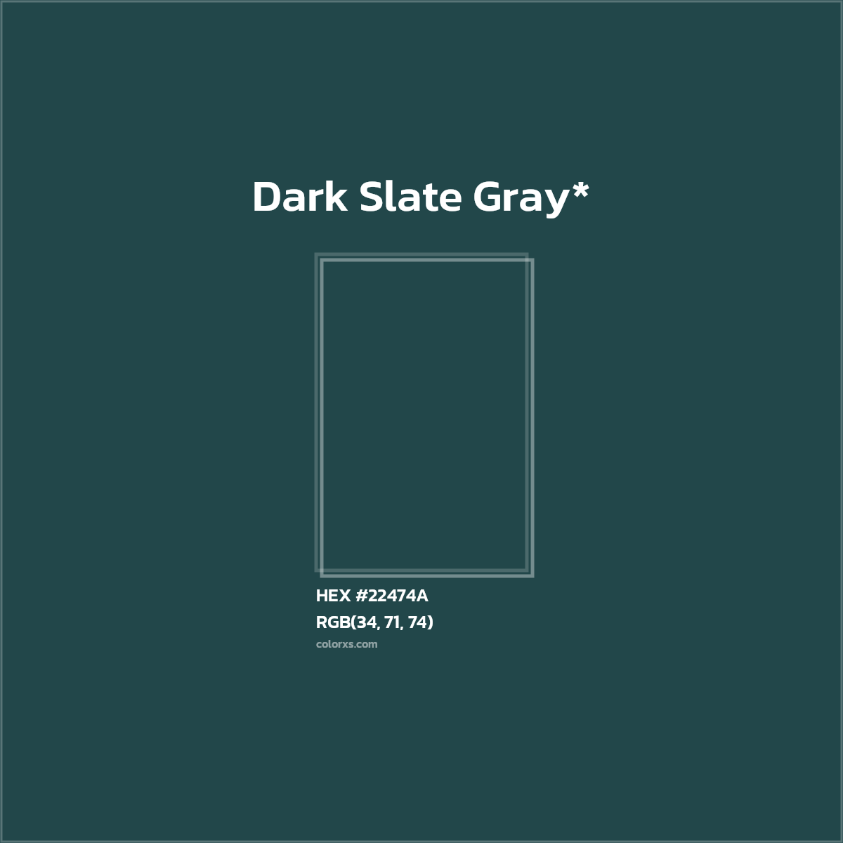 HEX #22474A Color Name, Color Code, Palettes, Similar Paints, Images