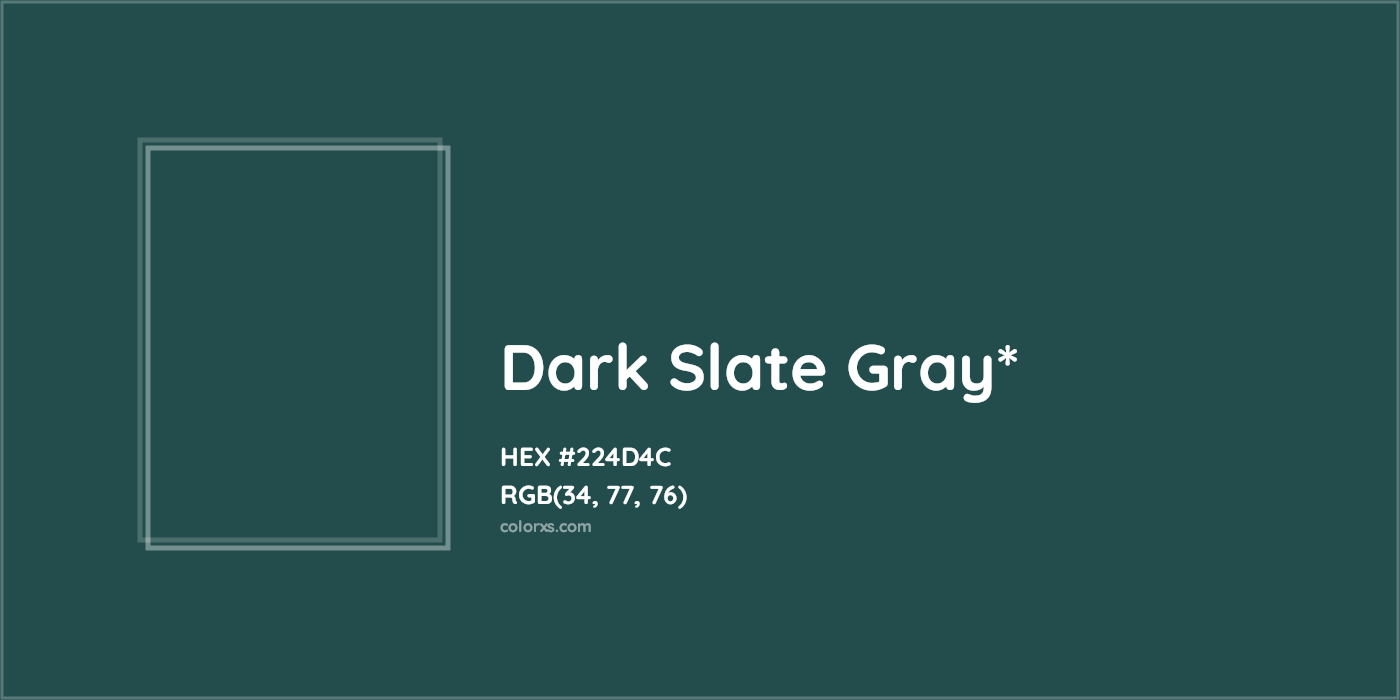 HEX #224D4C Color Name, Color Code, Palettes, Similar Paints, Images
