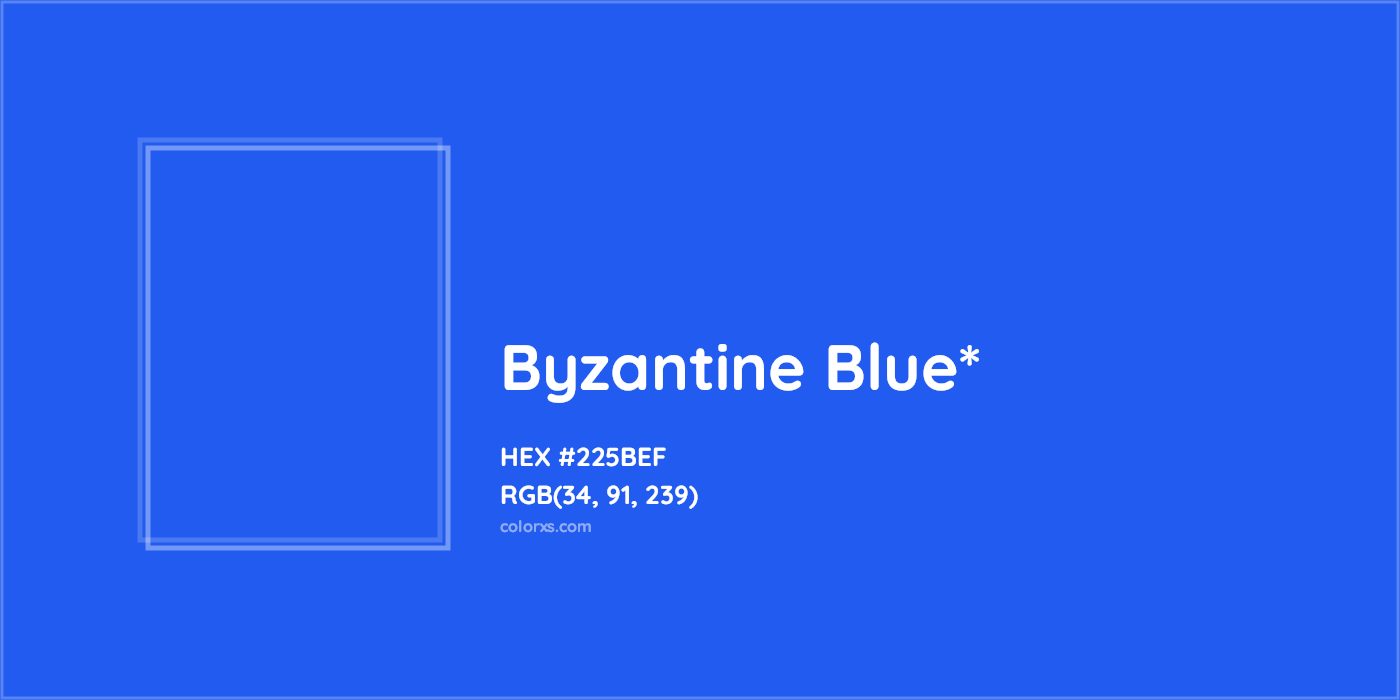 HEX #225BEF Color Name, Color Code, Palettes, Similar Paints, Images