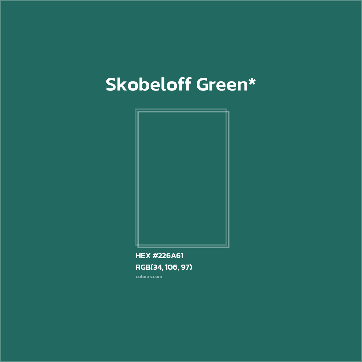 HEX #226A61 Color Name, Color Code, Palettes, Similar Paints, Images