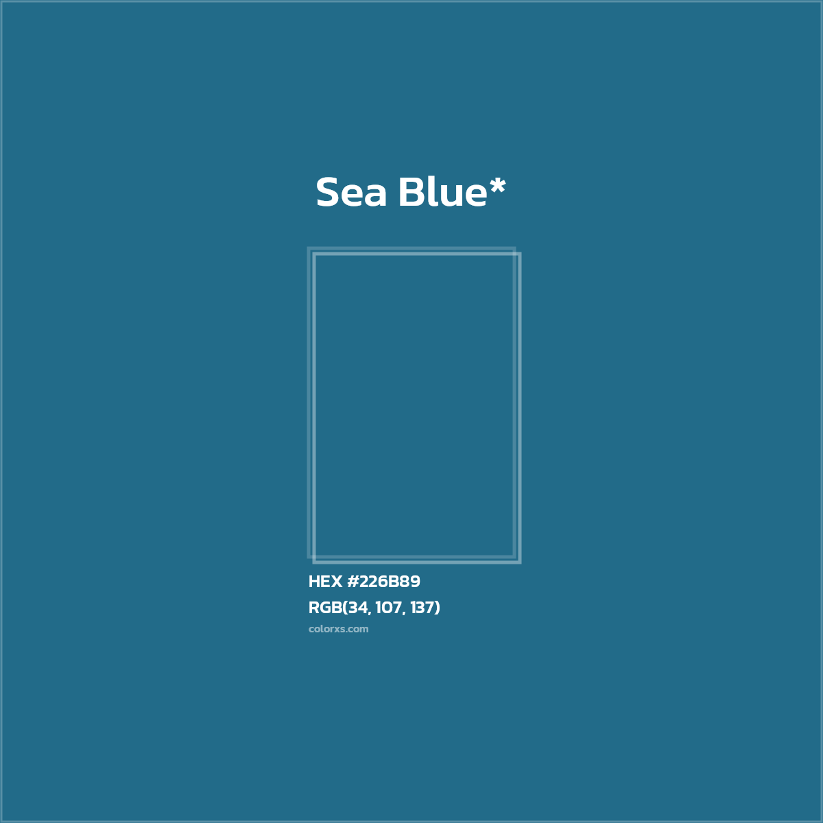 HEX #226B89 Color Name, Color Code, Palettes, Similar Paints, Images