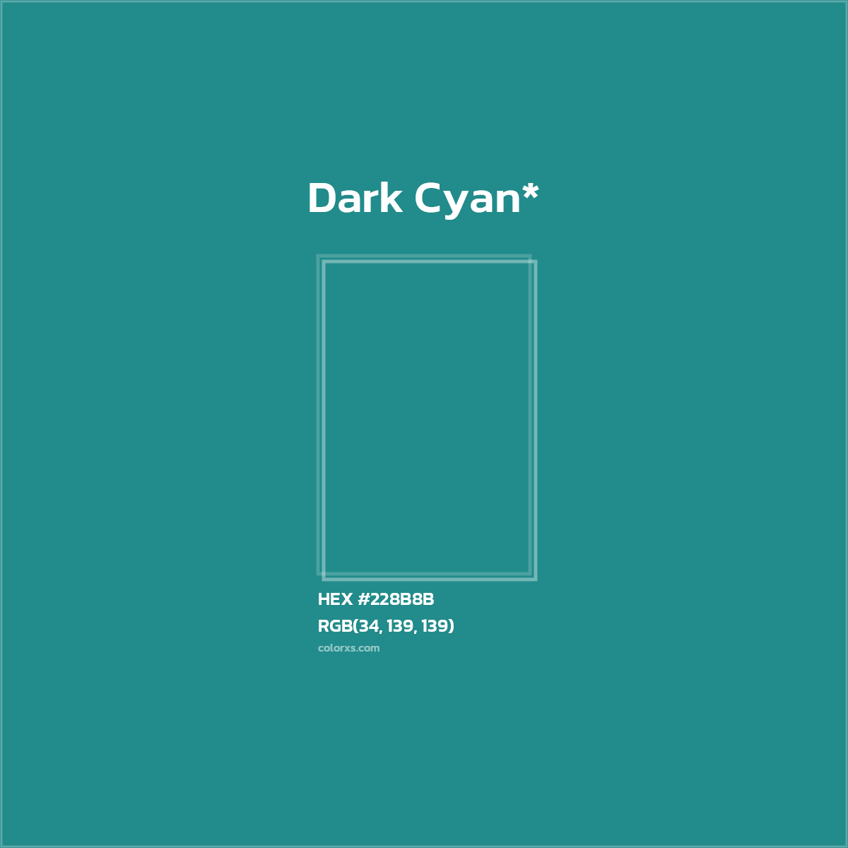 HEX #228B8B Color Name, Color Code, Palettes, Similar Paints, Images