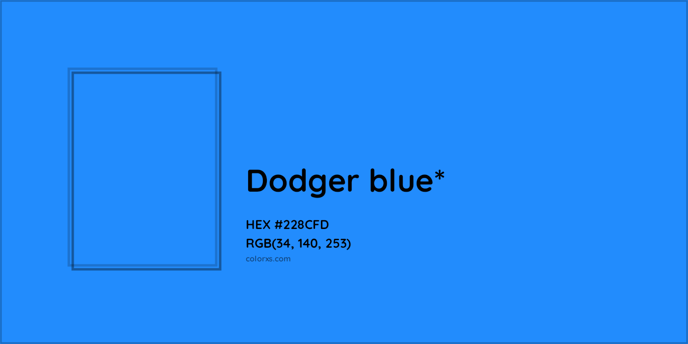 HEX #228CFD Color Name, Color Code, Palettes, Similar Paints, Images