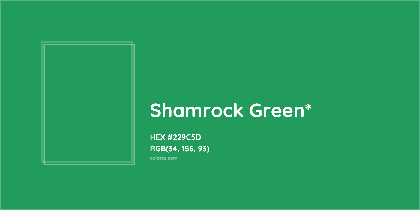 HEX #229C5D Color Name, Color Code, Palettes, Similar Paints, Images