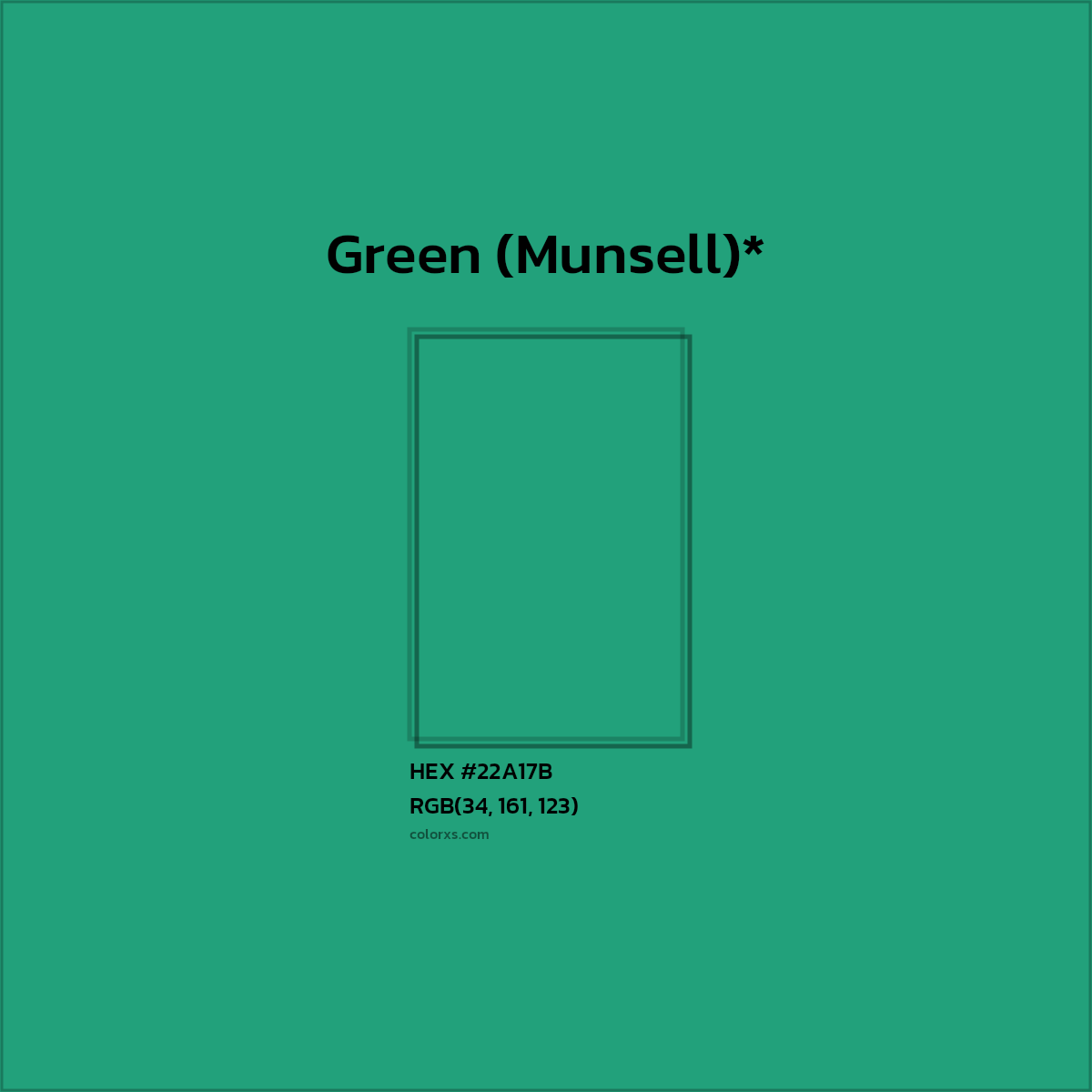 HEX #22A17B Color Name, Color Code, Palettes, Similar Paints, Images