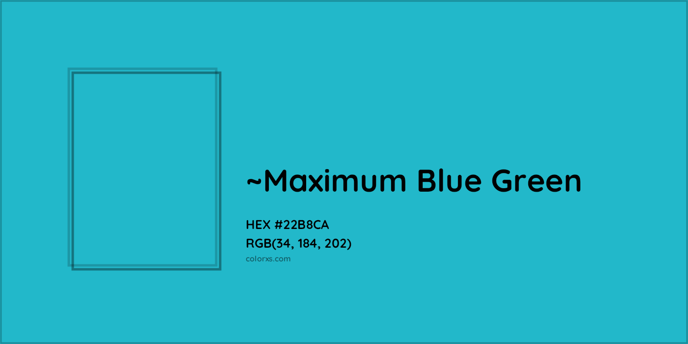 HEX #22B8CA Color Name, Color Code, Palettes, Similar Paints, Images