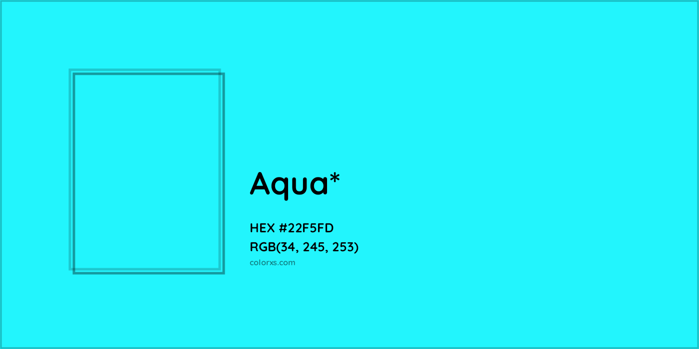 HEX #22F5FD Color Name, Color Code, Palettes, Similar Paints, Images