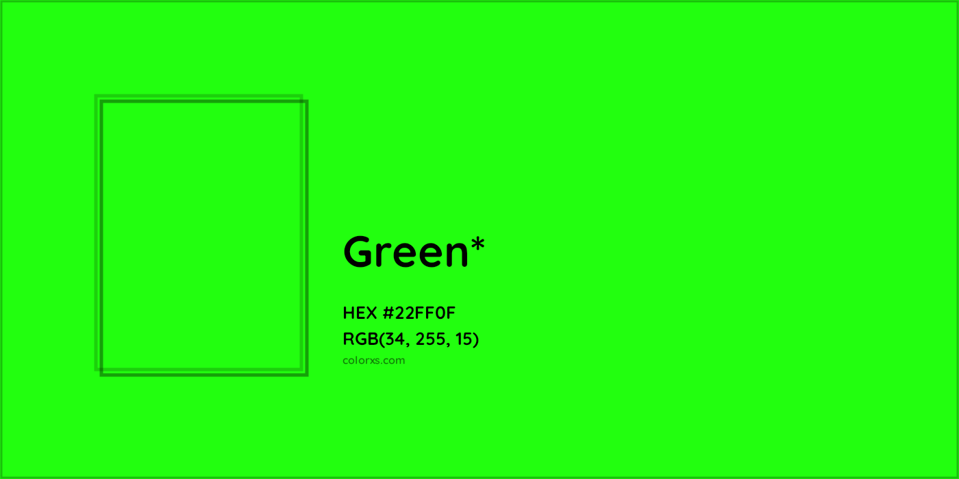 HEX #22FF0F Color Name, Color Code, Palettes, Similar Paints, Images